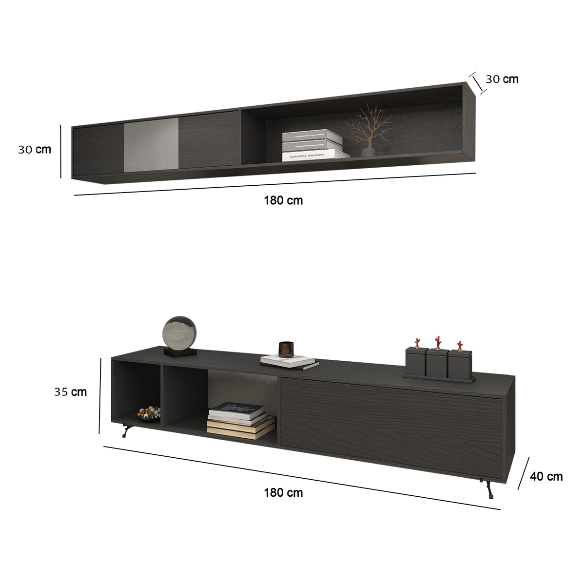 TV unit-180x40x35cm