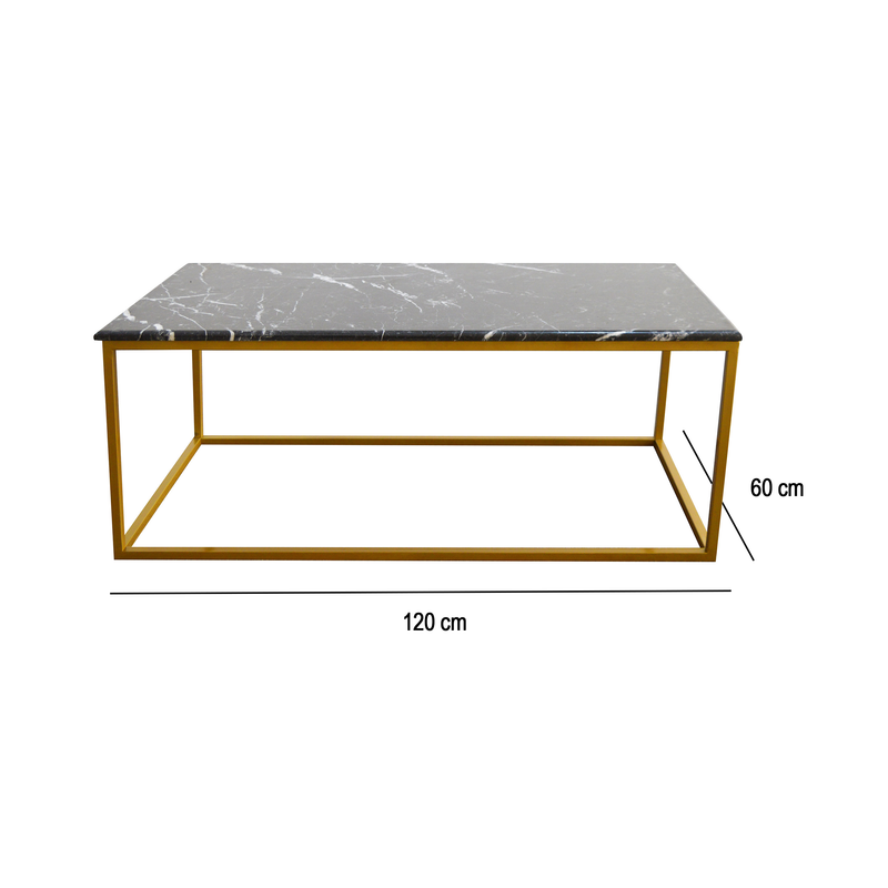 Square table-120*60cm-gold