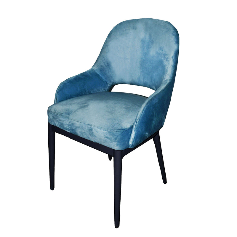 Dining chair-blue-D:64cm/ W:56cm/ H: 86cm